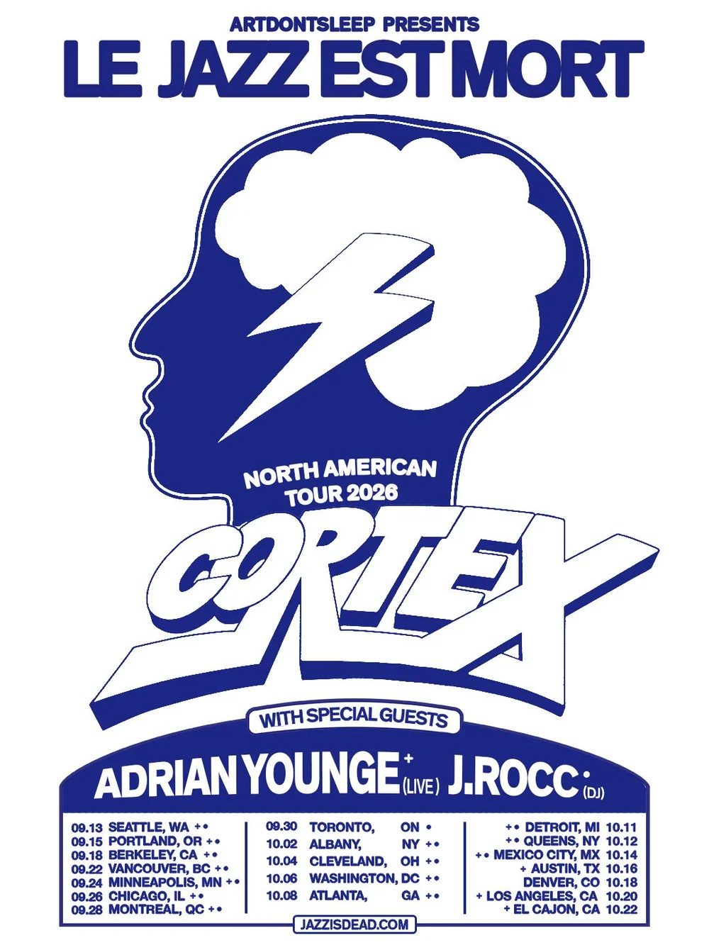 Cortex concert tour poster 2026